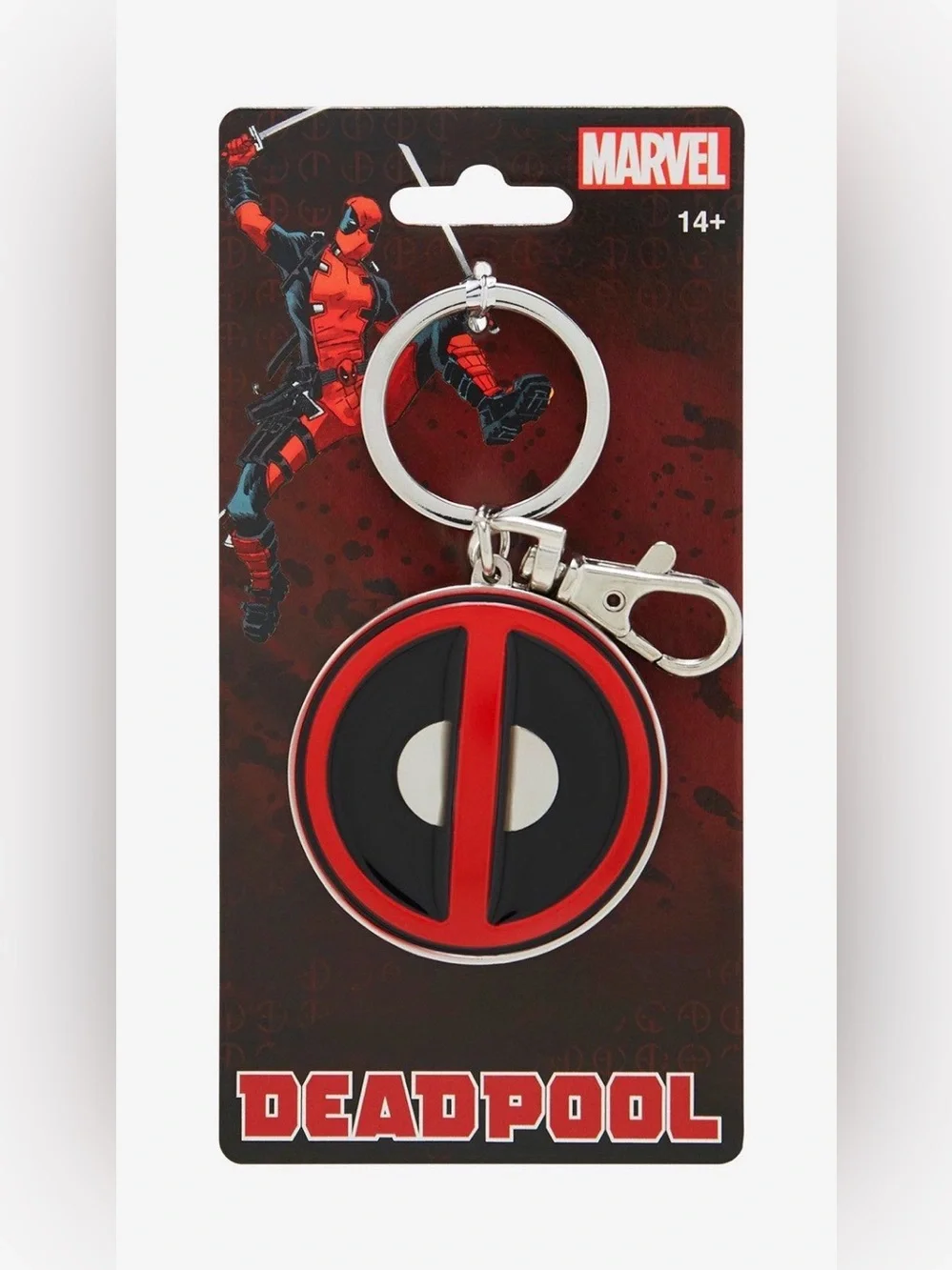 NWT Marvel Deadpool logo keychain